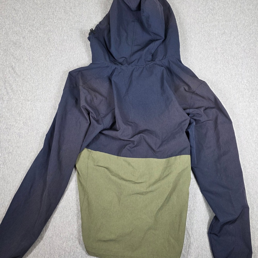 Rip Curl Anti Series Hooded Jacket Mens Large Navy Green Windbreaker CJKAX9